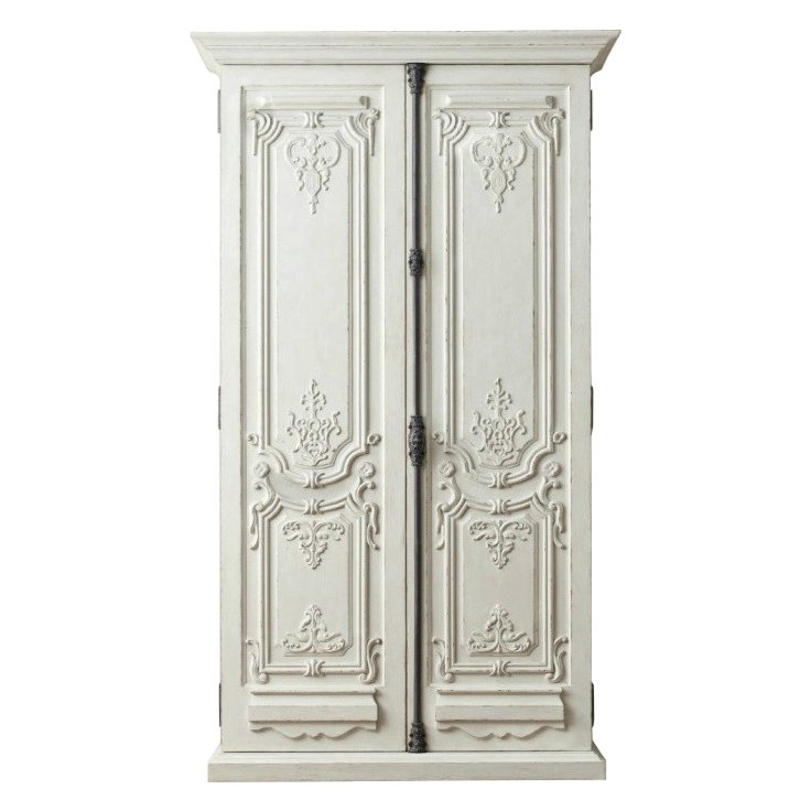 Шкаф French Distressed White Белый Шкаф French Distressed White Белый в Волгограде | Loft Concept