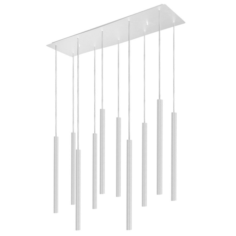 Светильник Trumpet Rectangle White 10 плафонов Белый Светильник Trumpet Rectangle White 10 плафонов Белый в Волгограде | Loft Concept