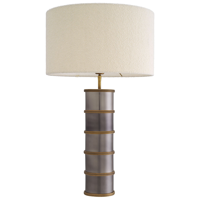 Настольная лампа Eichholtz Table Lamp Ella Латунь Серый Белый Настольная лампа Eichholtz Table Lamp Ella Латунь Серый Белый в Волгограде | Loft Concept