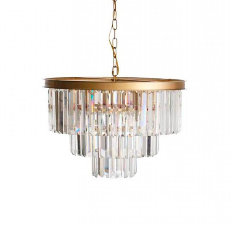 Круглая Люстра RH 1920s Odeon GOLD iron Three Layers Прозрачное Стекло диаметр 50 см Золотой Прозрачное Стекло Круглая Люстра RH 1920s Odeon GOLD iron Three Layers Прозрачное Стекло диаметр 50 см Золотой Прозрачное Стекло в Волгограде | Loft Concept