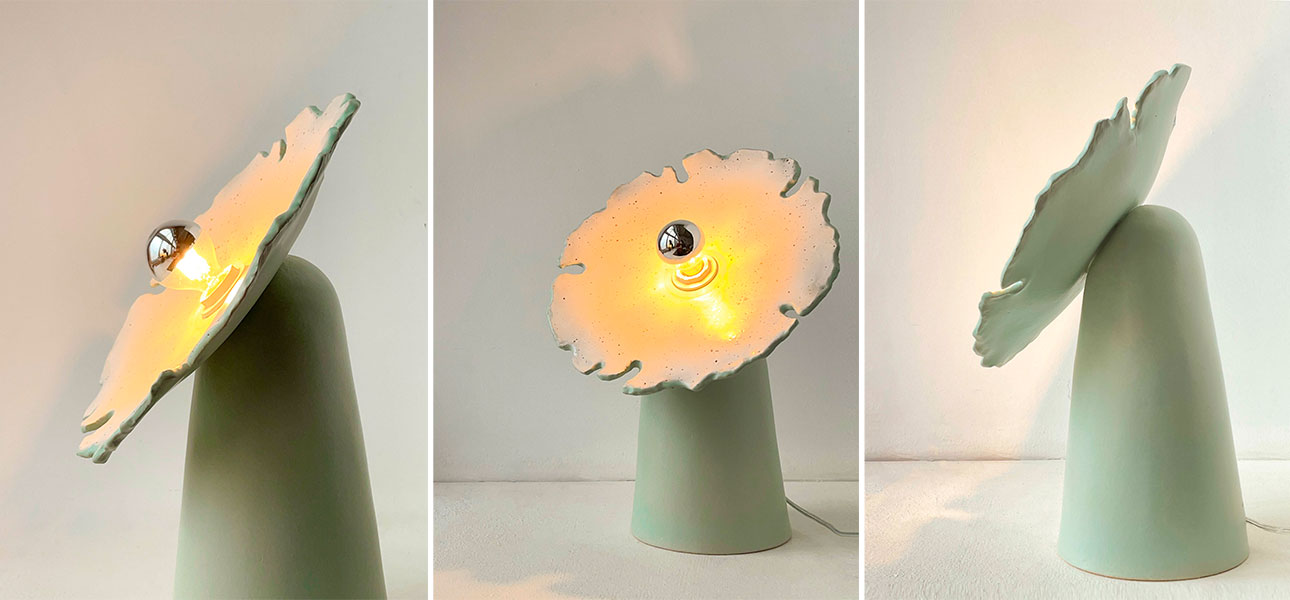 Настольная лампа FLOW medium (мятный) - фото №1