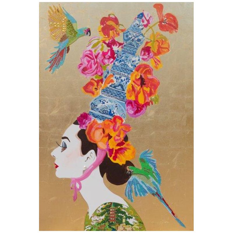 Картина “Audrey with Ming Pagoda Headdress and Parrots” Мульти Картина “Audrey with Ming Pagoda Headdress and Parrots” Мульти в Волгограде | Loft Concept