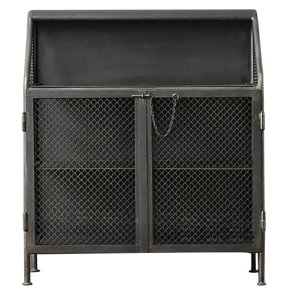 Бар металлический в стиле Лофт Vintage French Factory Bar Cart Черный Бар металлический в стиле Лофт Vintage French Factory Bar Cart Черный в Волгограде | Loft Concept