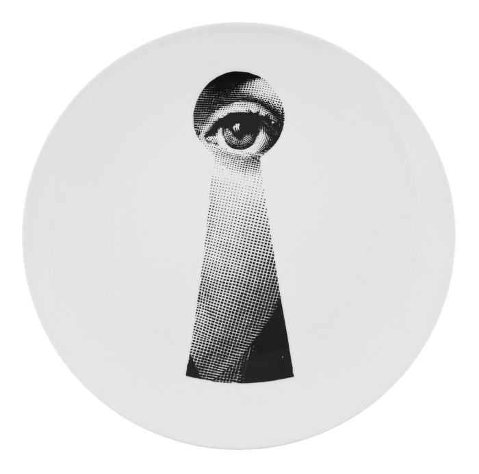 Декоративная тарелка Fornasetti 014 Черный Декоративная тарелка Fornasetti 014 Черный в Волгограде | Loft Concept