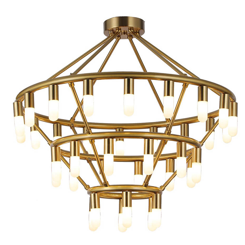 Люстра Maynor Candles Chandelier Латунь Люстра Maynor Candles Chandelier Латунь в Волгограде | Loft Concept