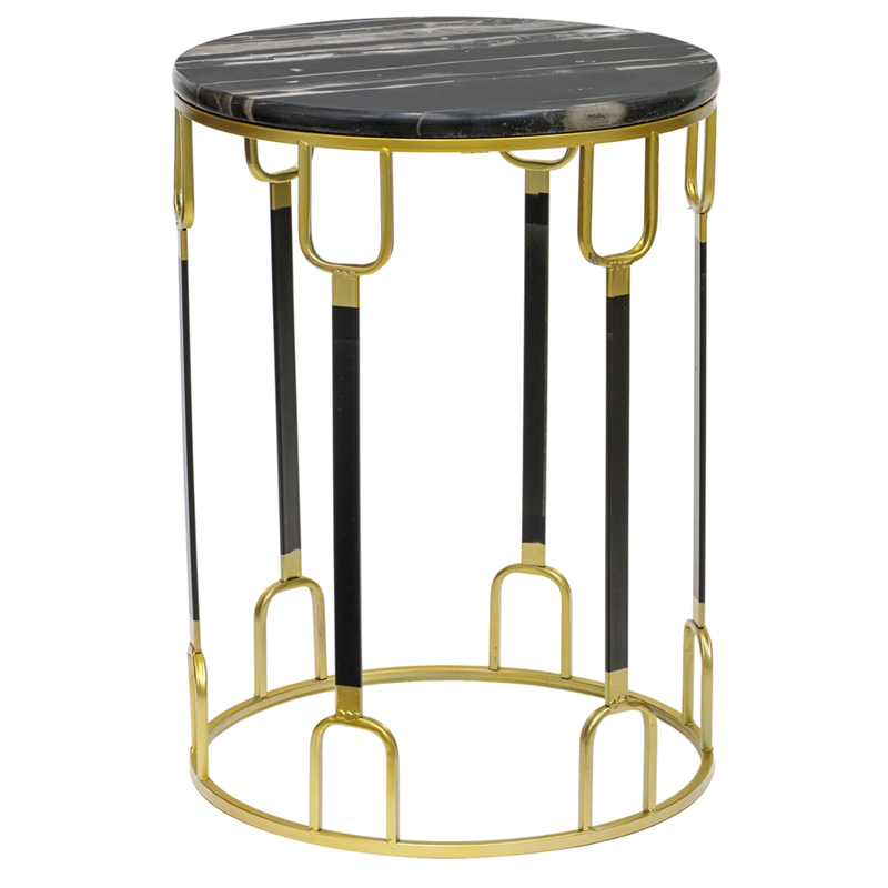 Приставной стол Dorius Side Table black marble high Латунь Черный Черный Мрамор Nero Приставной стол Dorius Side Table black marble high Латунь Черный Черный Мрамор Nero в Волгограде | Loft Concept