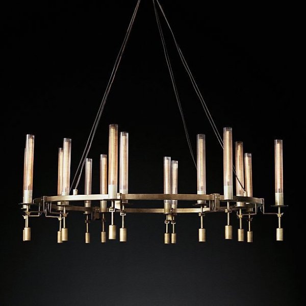 Люстра RH FONTANELLE Round Chandelier 16 Латунь Люстра RH FONTANELLE Round Chandelier 16 Латунь в Волгограде | Loft Concept