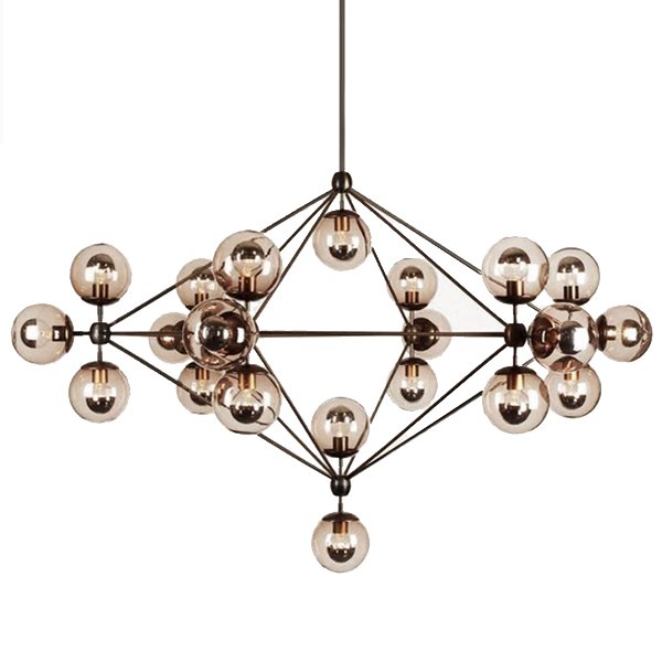 Люстра Modo Chandelier 21 Globes Дымчатый (Smoke) Люстра Modo Chandelier 21 Globes Дымчатый (Smoke) в Волгограде | Loft Concept