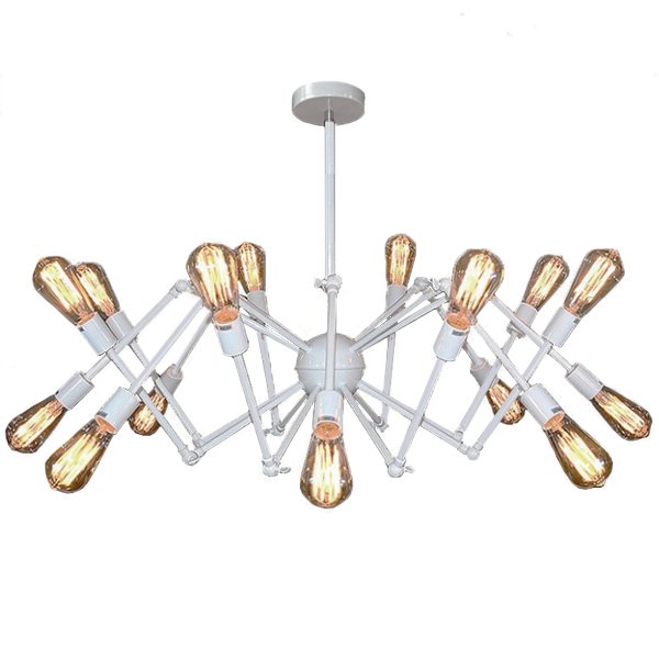 Cветильник Loft Sputnik Chandelier Spider White Белый в Волгограде | Loft Concept 