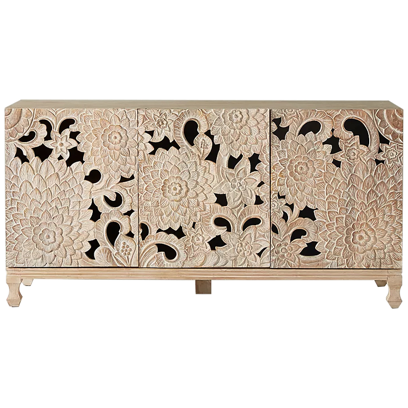 Буфет Handcarved Lotus Media Console Древесина в Волгограде | Loft Concept 