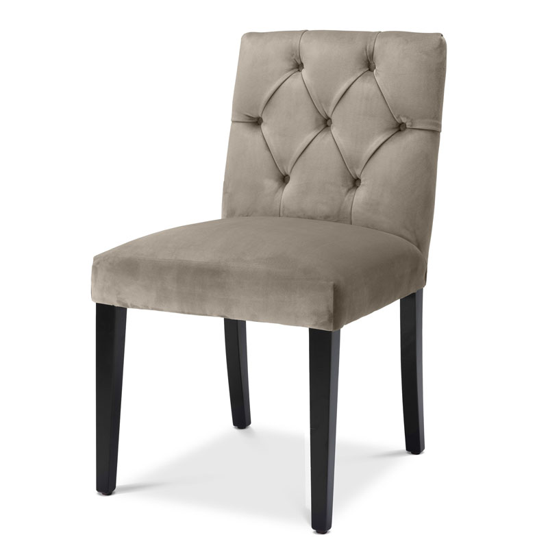 Стул Eichholtz DINING CHAIR ATENA Серый Черный Стул Eichholtz DINING CHAIR ATENA Серый Черный в Волгограде | Loft Concept