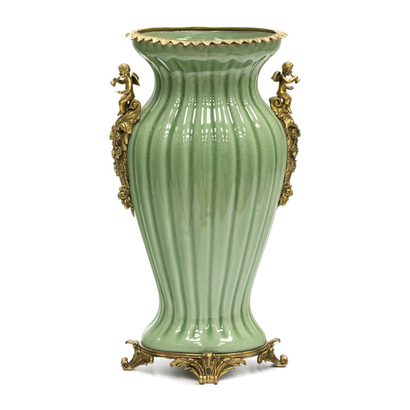 Ваза Bronze Angel Vase green Бронза Зеленый Ваза Bronze Angel Vase green Бронза Зеленый в Волгограде | Loft Concept