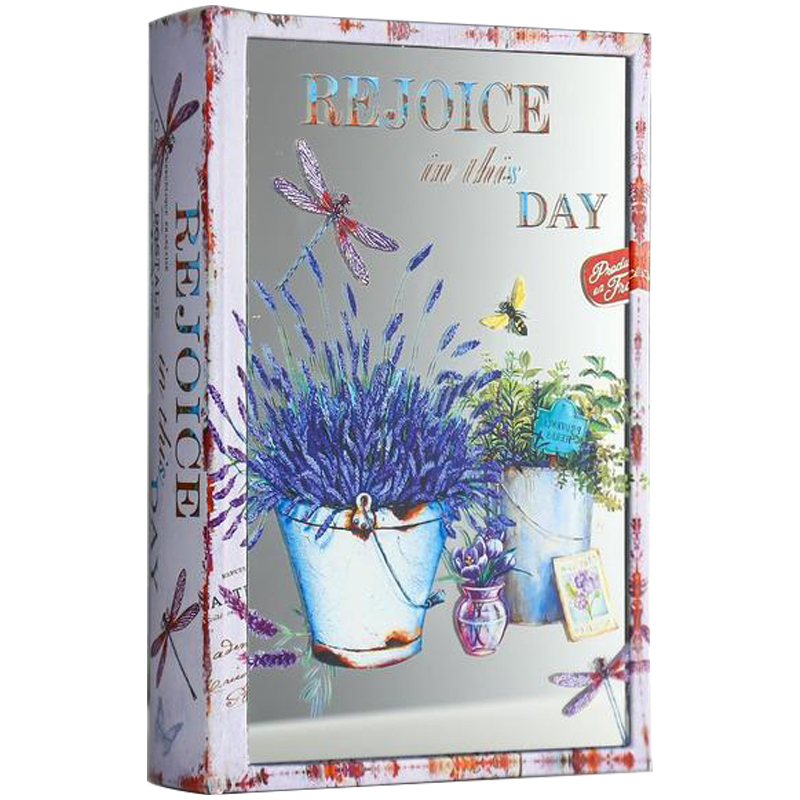 Шкатулка-книга Lavender Mirror Book Box Бежевый Сиреневый Мульти в Волгограде | Loft Concept 