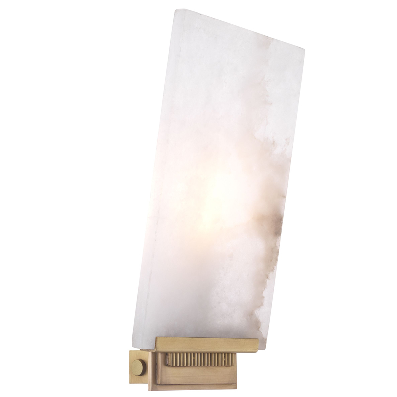 Бра Eichholtz Wall Lamp Mantra Латунь Античная полированная Белый Бра Eichholtz Wall Lamp Mantra Латунь Античная полированная Белый в Волгограде | Loft Concept