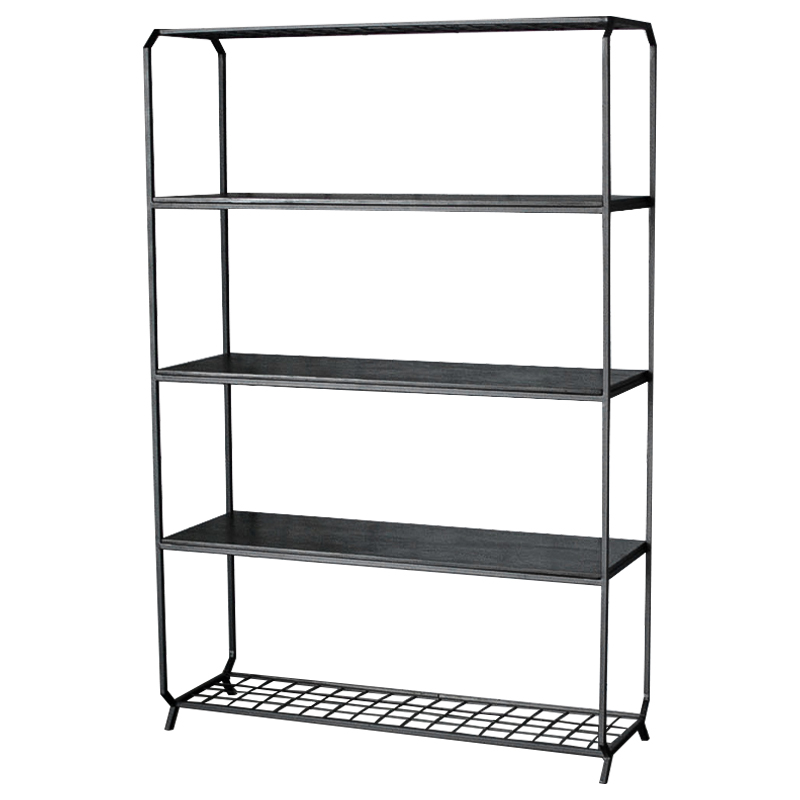 Стеллаж Jaeden Industrial Metal Rust Rack Черный в Волгограде | Loft Concept 