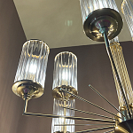 Люстра с 9-ю цилиндрическими стеклянными плафонами Jeanette варинант исполнения - 5 | Loft Concept в Волгограде