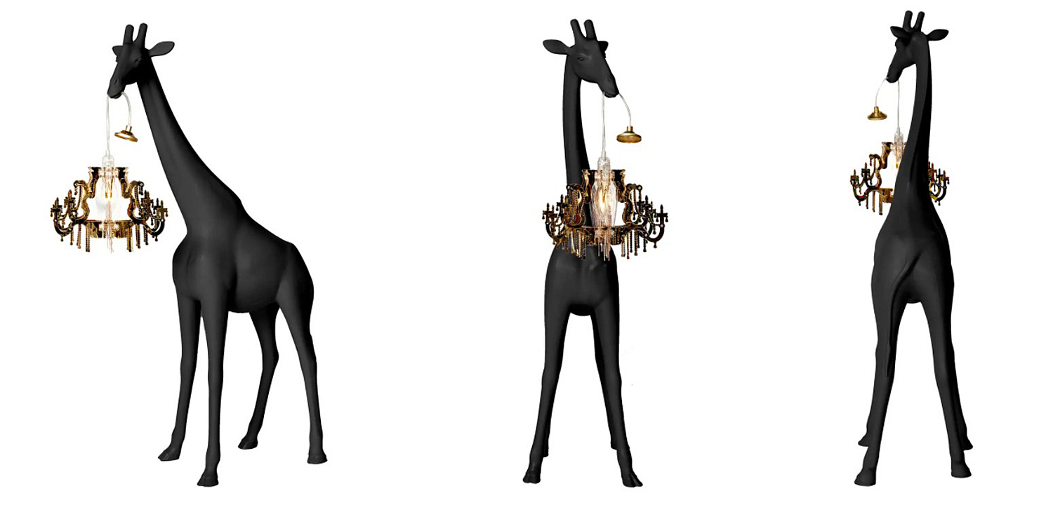 Настольная лампа черный жираф Black Giraffe Table Lamp Настольная лампа черный жираф Black Giraffe Table Lamp - Loft-Concept в Волгограде