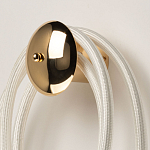 Бра с круглым золотистым основанием и белыми изогнутыми световыми линиями Luke Lampco Tracer Lamp варинант исполнения - 3 | Loft Concept в Волгограде