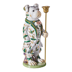 Подсвечник в виде собачки из фарфора с бронзовыми элементами Eden Garden варинант исполнения - 5 | Loft Concept в Волгограде