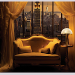 Настольная лампа c абажуром в форме купола из натурального камня  Heavenly Harmony варинант исполнения - 6 | Loft Concept в Волгограде