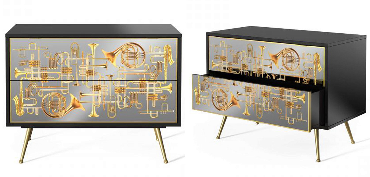 Комод Seletti Chest of Two Drawers Trumpets Комод Seletti Chest of Two Drawers Trumpets - Loft-Concept в Волгограде