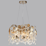 Люстра с декоративными подвесками из прозрачного стекла в форме монеток FAIRYTREE Light варинант исполнения - 4 | Loft Concept в Волгограде