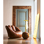 Дизайнерский кожаный пуф в виде бейсбольного мяча Poltronova Joe Ball Pouf варинант исполнения - 4 | Loft Concept в Волгограде