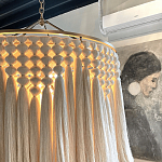 Люстра белая плетеная с кисточками Boho Tassel Chandelier варинант исполнения - 4 | Loft Concept в Волгограде