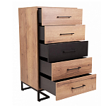 Комод с 5-ю ящиками в стиле лофт Urban Style Space варинант исполнения - 5 | Loft Concept в Волгограде