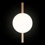 Бра с золотым основанием и белым плафоном в форме шара Bubble варинант исполнения - 5 | Loft Concept в Волгограде