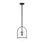 Подвесной светильник с прозрачным плафоном в форме шара в арочной подвеске Hinkley варинант исполнения - 2 | Loft Concept в Волгограде