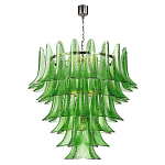 Люстра из семи ярусов зеленого стекла Independence варинант исполнения - 1 | Loft Concept в Волгограде