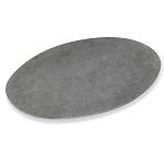 Стол обеденный с серой овальной столешницей из керамики на четырех деревянных ножках Gray Ceramics варинант исполнения - 2 | Loft Concept в Волгограде