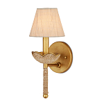 Бра из кованого железа с отделкой плетеной веревкой и сусальным золотом Parisian Style варинант исполнения - 1 | Loft Concept в Волгограде