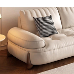 Диван кожаный с каркасом из массива дерева Furniture Medieval варинант исполнения - 3 | Loft Concept в Волгограде