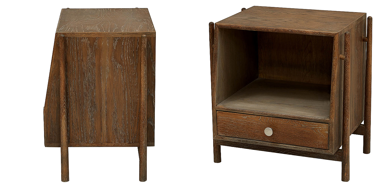 Тумба Harrell Oak Wood Nightstand Тумба Harrell Oak Wood Nightstand - Loft-Concept в Волгограде
