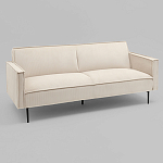 Диван современный вельветовый прямой Worcester Молочный варинант исполнения - 1 | Loft Concept в Волгограде