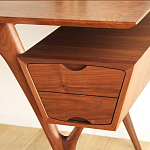 Письменный стол прямоугольный с 2-мя ящиками и полкой Idenontal варинант исполнения - 4 | Loft Concept в Волгограде