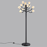 Торшер с плафонами из белых фарфоровых цветов на изогнутых ветвях Floralis варинант исполнения - 4 | Loft Concept в Волгограде