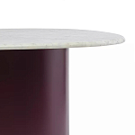 Журнальный столик овальный с мраморной столешницей Decor Showcase варинант исполнения - 3 | Loft Concept в Волгограде