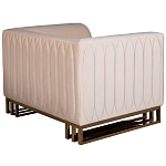 Кресло велюровое бежевое Cubic Silhouette варинант исполнения - 2 | Loft Concept в Волгограде