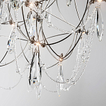 Люстра с каркасом из тонких металлических нитей и хрустальными подвесками Crystal Metal Threads Chandelier 60 варинант исполнения - 3 | Loft Concept в Волгограде