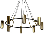 Кольцевая люстра Daviau Brass Ring Chandelier варинант исполнения - 1 | Loft Concept в Волгограде