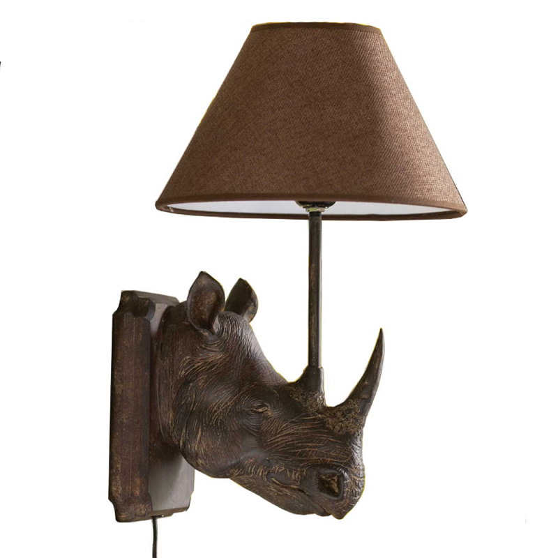 Бра Носорог Rhinoceros Коричневый в Волгограде | Loft Concept 