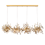 Люстра подвесная из четырех частей с металлическими круглыми элементами Terzani Argent варинант исполнения - 1 | Loft Concept в Волгограде