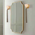 Зеркало в золотой деревянной раме Riviera варинант исполнения - 2 | Loft Concept в Волгограде