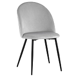 Мягкий стул в сером велюре Miruna Chair варинант исполнения - 1 | Loft Concept в Волгограде