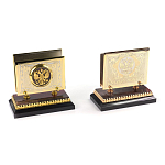 Настольный письменный набор из яшмы и долерита с декором Двуглавый орел Manager Organizer варинант исполнения - 4 | Loft Concept в Волгограде