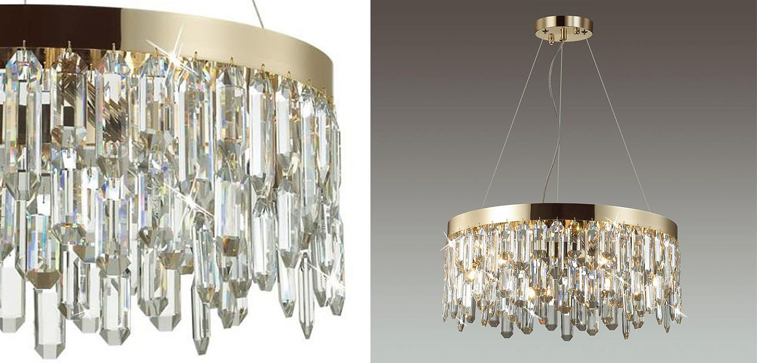 Люстра Crystal Polyhedrons Round Gold Люстра Crystal Polyhedrons Round Gold - Loft-Concept в Волгограде