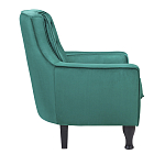 Кресло с мягкой обивкой из велюра на 4-х ножках из массива березы Scarlett Armchair green варинант исполнения - 2 | Loft Concept в Волгограде